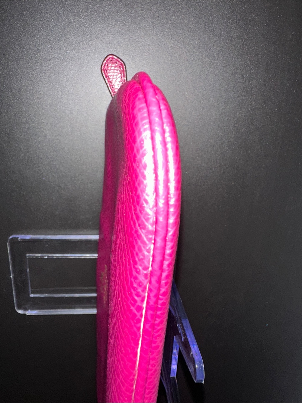 Coach Fuchsia Pebbled Leather Large Wristlet NWOT - Picture 12 of 13